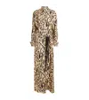 Sportmax Silk Leopard Print Astoria Maxi Dress