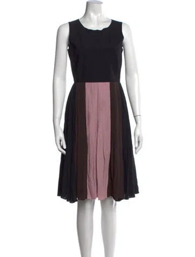 Pre-owned Sportmax Silk Midi Length Dress In Multi