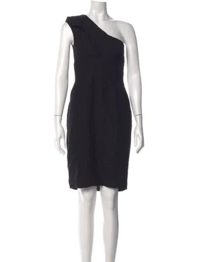 Pre-owned Sportmax Silk Mini Dress In Black