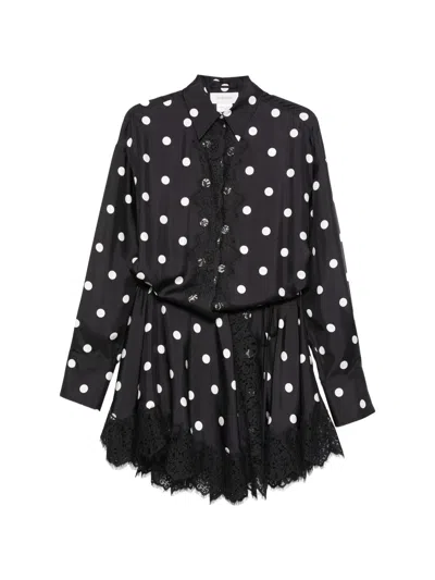 Sportmax Silk Mini Dress For Women In Animal Print