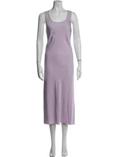 Pre-owned Sportmax Silk Nightgown In Purple