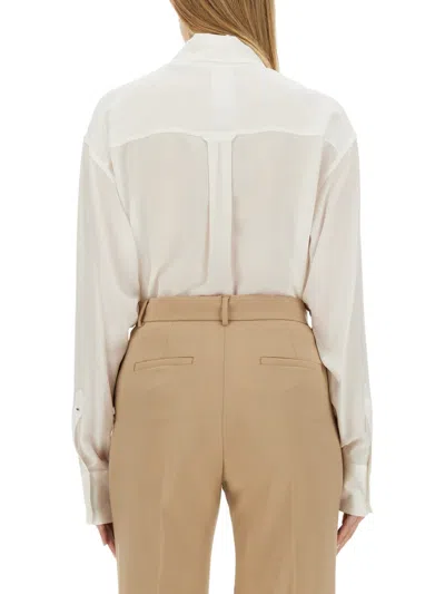 Sportmax Silk Shirt In White