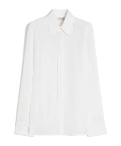 Sportmax Silk Shirt In White