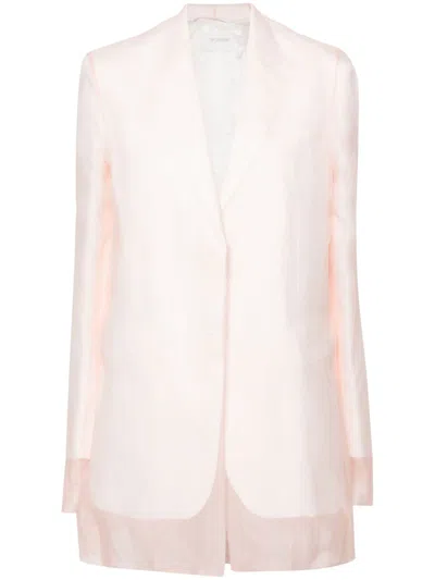 SPORTMAX SILK SINGLE-BREASTED JACKET