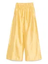 Sportmax Silk Trousers In Yellow