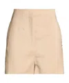 Sportmax Simple Solid Shorts In Neutral
