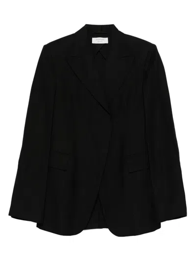 Sportmax Single-breasted Blazer In Black