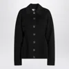 Sportmax Wool Jacket With Collar And Flap Pockets In Black