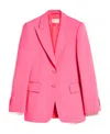 Sportmax Single-breasted Peak-lapels Blazer In Pink
