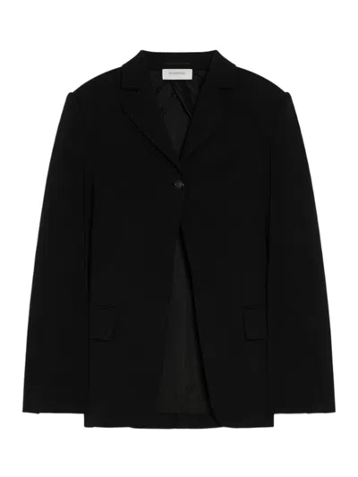 SPORTMAX SINGLE BREASTED STRETCH VISCOSE BLAZER