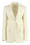 Sportmax Single-breasted Two-button Jacket In Beige