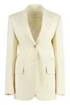 Sportmax Single-breasted Two-button Jacket In Neutral