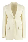 Sportmax Single-breasted Two-button Jacket In Yellow