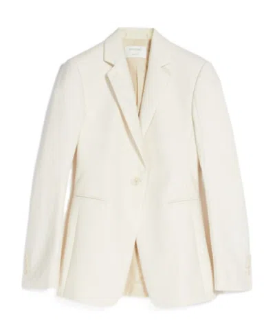 Sportmax Single-button Suit Jacket In White