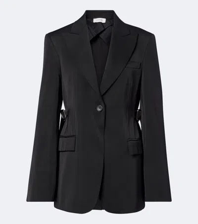 Sportmax Single-breasted Blazer In Black