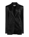 Sportmax Single-breasted Blazer In Black