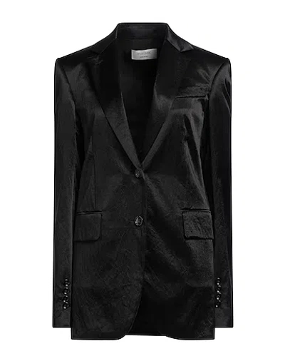 Sportmax Single-breasted Blazer In Black