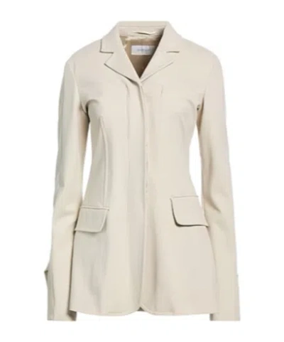 Sportmax Single-breasted Blazer In White