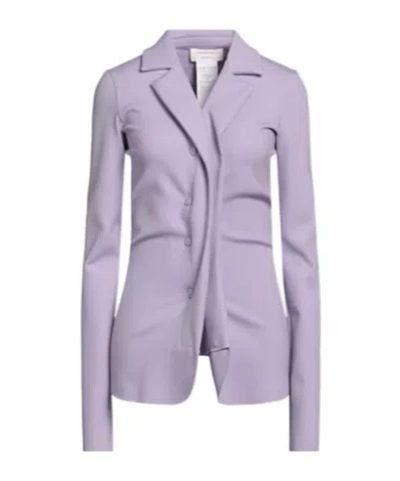 Sportmax Single-breasted Suit Jacket In Purple