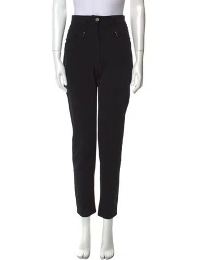 Pre-owned Sportmax Skinny Leg Pants In Black