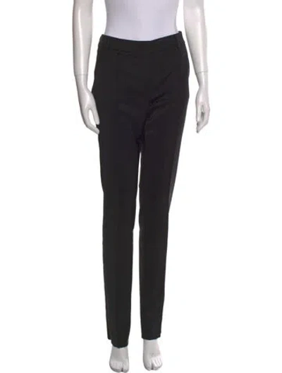 Pre-owned Sportmax Skinny Leg Pants In Black
