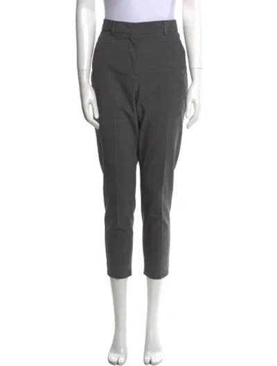 Pre-owned Sportmax Skinny Leg Pants In Gray