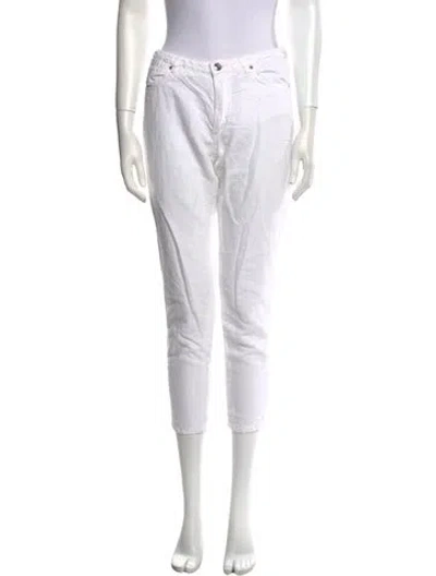 Pre-owned Sportmax Skinny Leg Pants In Neutral
