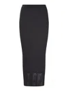 Sportmax Long Skirt In Stretch Ribbed Fabric