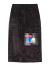 Sportmax Slit Skirt In Black
