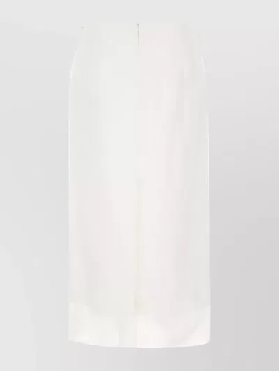 Sportmax Skirt Cotton Blend Gold-tone Hardware In White