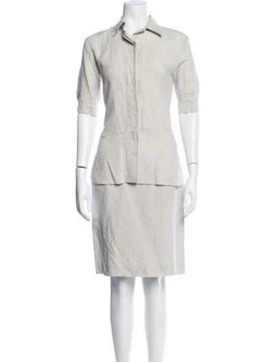 Pre-owned Sportmax Skirt Set In Grey