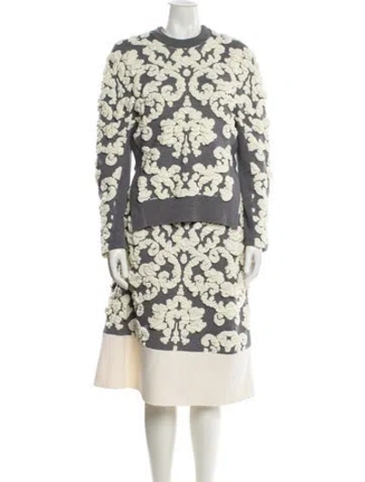 Pre-owned Sportmax Skirt Set In Neutral