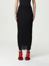 Sportmax Long Skirt In Stretch Ribbed Fabric
