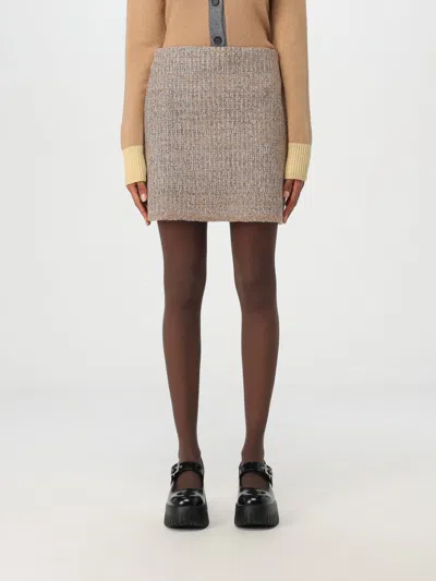 Sportmax Skirt  Woman Color Brown In Braun