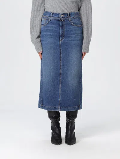 Sportmax Skirt  Woman Color Denim In Blue