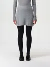 Sportmax Ribbed-knit Mini Skirt In Grey