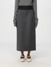 SPORTMAX SKIRT SPORTMAX WOMAN COLOR GREY,G11714020