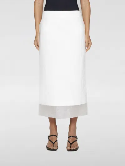 スカート SPORTMAX Woman Skirt White 2422106072600 001 sportmax-skirt-sportmax-woman-