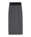 Sportmax Skirt With A High-cut Elasticated Waist In Black