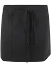 Sportmax Mini Wrap Skirt In Black