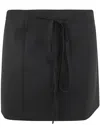 Sportmax Mini Wrap Skirt In Black