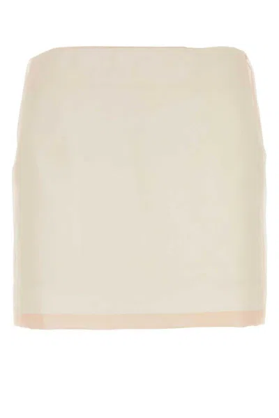 Sportmax Pastel Pink Silk Adelchi1234 Mini Skirt