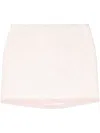 Sportmax Silk Mini Skirt In White