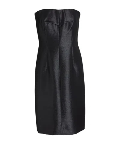 Sportmax Twill Mallo Sheath Dress In Black