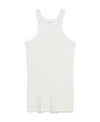 Sportmax Woman Tank Top White Size L Cotton, Silk, Elastane In White