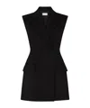 Sportmax Double-breasted Sleeveless Jacket In Black
