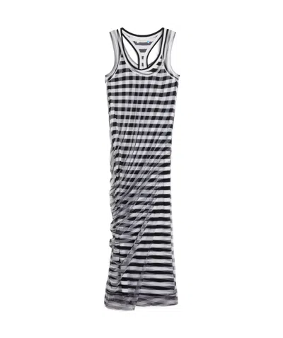 SPORTMAX SPORTMAX NARO STRIPED SLEEVELESS DRESS