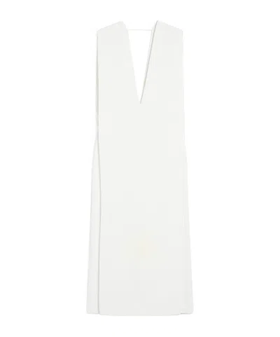 Sportmax Edison V-neck Sleeveless Dress In Beige