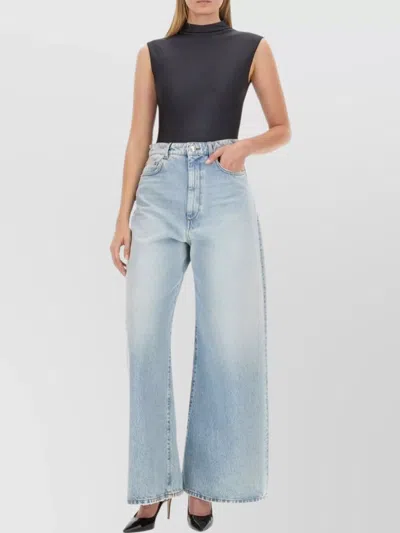 Sportmax Sleeveless High Neck Fitted Top In Black