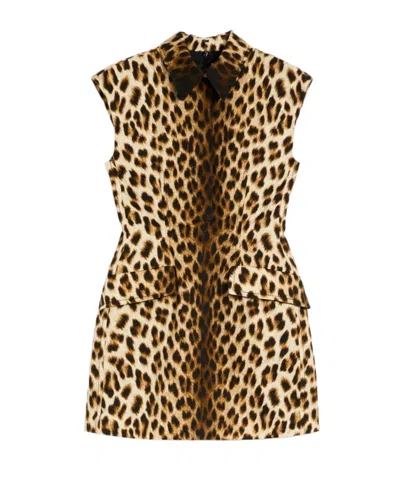 Sportmax Animal Print Dress With Hourglass Silhouette For Women
